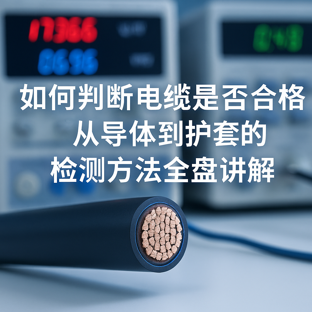 若何判断电缆是否合格？从导体到护套的检测步骤全盘解说