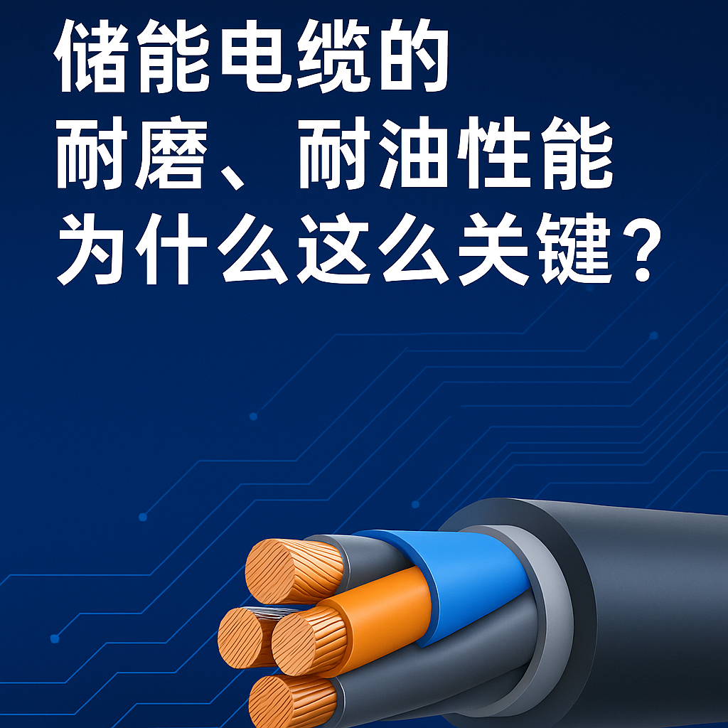 储能电缆的耐磨、耐油机能为什么这么关键？真实工况通知你答案